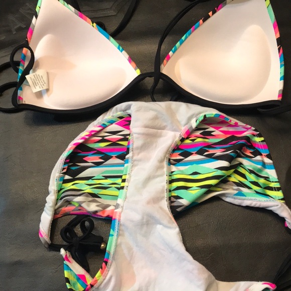 Aztec print swim suit size large multi color - Picture 2 of 4